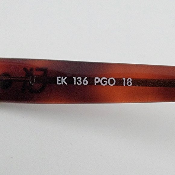 Emmanuelle Khanh EK 136 PGO 18 Tortoise Wood Sunglasses FRAME ONLY w Case France